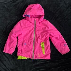 Spyder Girls Neon Pink Jacket Size 7